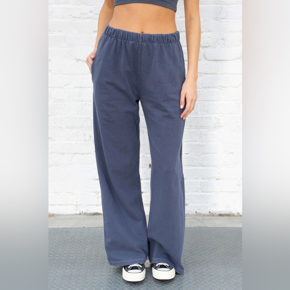 Dark Blue Brandy Melville Anastasia Flare Sweatpants